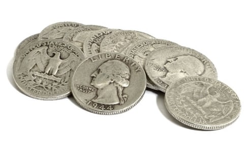 (10) Random Date- 90% Silver Washington Quarters