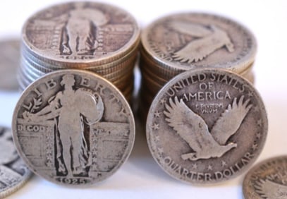 (30) Standing Liberty Quarters - 90% Silver