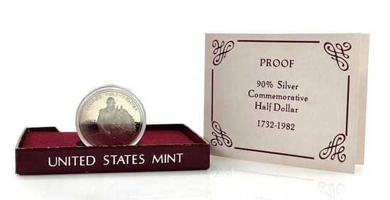 1982 US Mint Washington Half Dollar Proof Issue