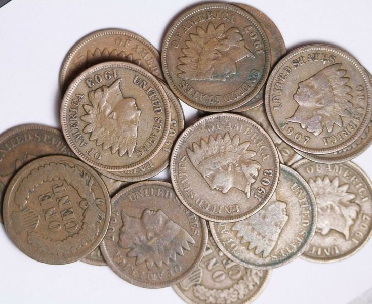 (20) Mixed Random Dates Indian Head Cents (1 of 1)