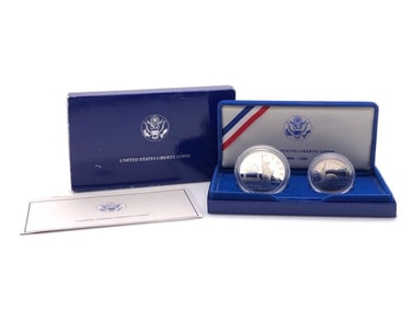 1986 - 2 Coin Statue of Liberty Proof Set