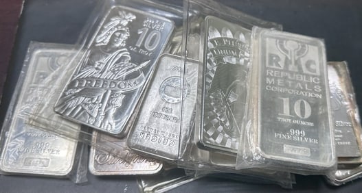 (1) Random Maker - 10 oz Silver Bar-ONE Random