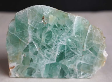 Natural Bluegreen Flourite Specimen Slab