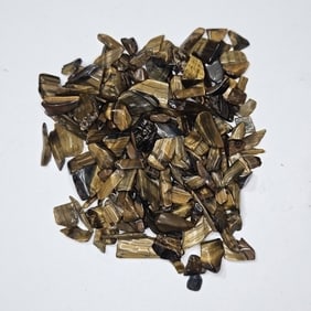 132.6 tcw. Natural Tiger Eye Tumbled Chips