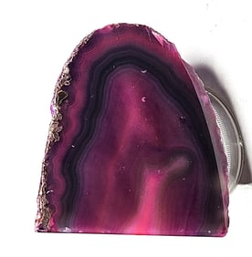 Purple Dyed Agate Stand Up Specimen