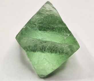 18.12 gram Gem Grade Green Flourite Octahedron