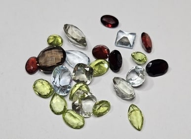 23.30 tcw. Natural Faceted Gemstone Parcel