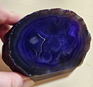 Purple Dyed Agate End Stand Up- Specimen