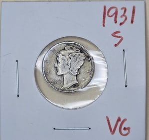 1931 S Mercury Dime