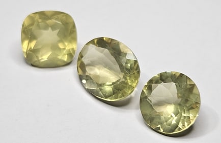 20.80 tcw. Natural Yellow Quartz & Citrine Gems
