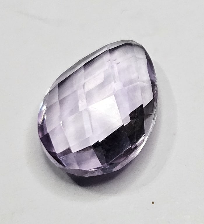 5 ct. Natural Checkerboard Cut Amethyst Gemstone: Item is the exact item in the image- Bidder is responsible for all value and grade determination- Please review all terms and conditions prior to placing any bids - All bids are an agreement to pay fo