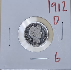 1912 D Barber Dime