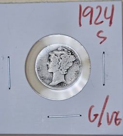1924 S Mercury Dime