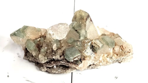 Fine Grade Green Chloride Tibetan Crystal Cluster