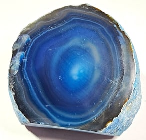 Blue Dyed Agate Stand Up Specimen