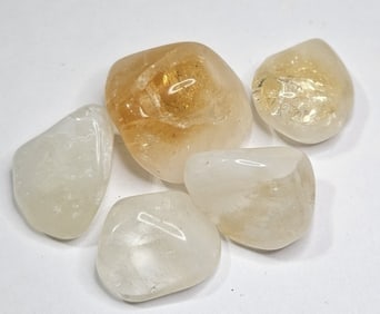 35.22 gram Natural Citrine Tumbled Stone lot