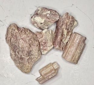 50.9 tcw. Natural Pink Tourmaline Rough Parcel