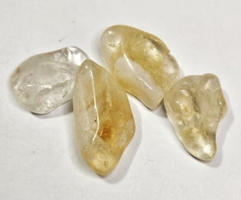31.28 gram Natural Citrine Tumbled Stone Lot