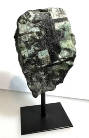 FABULOUS Rough Emerald Specimen on Stand