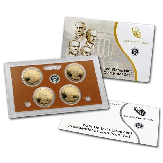 2014 US Mint Presidential Proof Dollar Set OMP (1 of 1)
