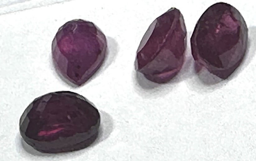 5.50 tcw. Natural Quality Ruby Gemstone Parcel: Fabulous AAA grade gemstone parcel as shown in the image - Please review all terms and conditions prior to placing any bids- All sales final -