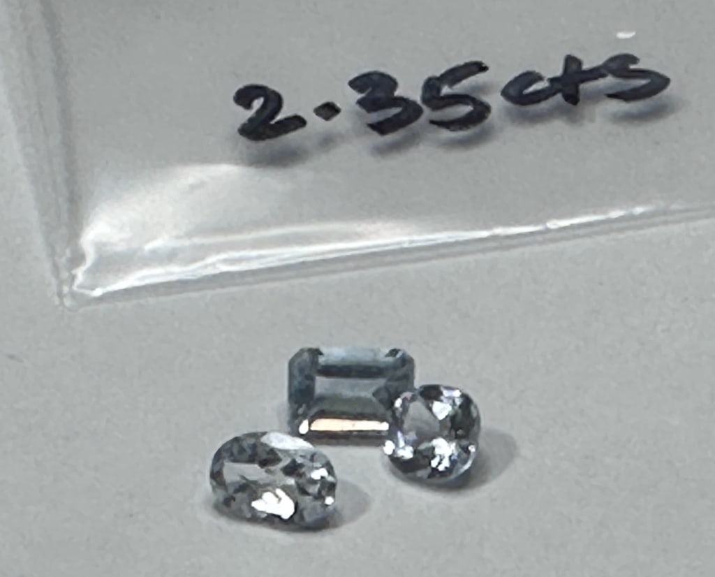 2.35 tcw. Natural Grade AAA Aquamarine Gem Parcel: Fabulous AAA grade gemstone parcel as shown in the image - Please review all terms and conditions prior to placing any bids- All sales final -