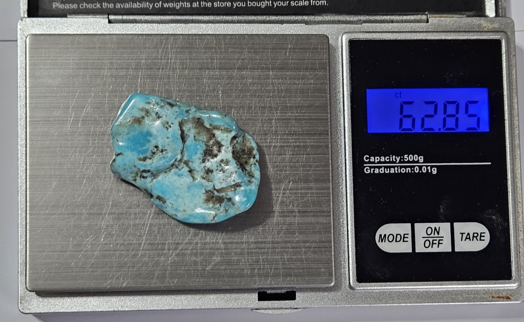 62.85 ct. Natural Freeform Turquoise Nugget - 4