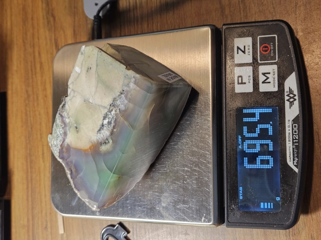 Nice Green Agate Bookend Pair - - 9