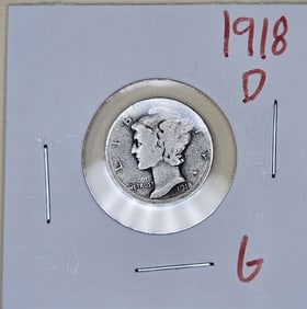 1918 D Mercury Dime