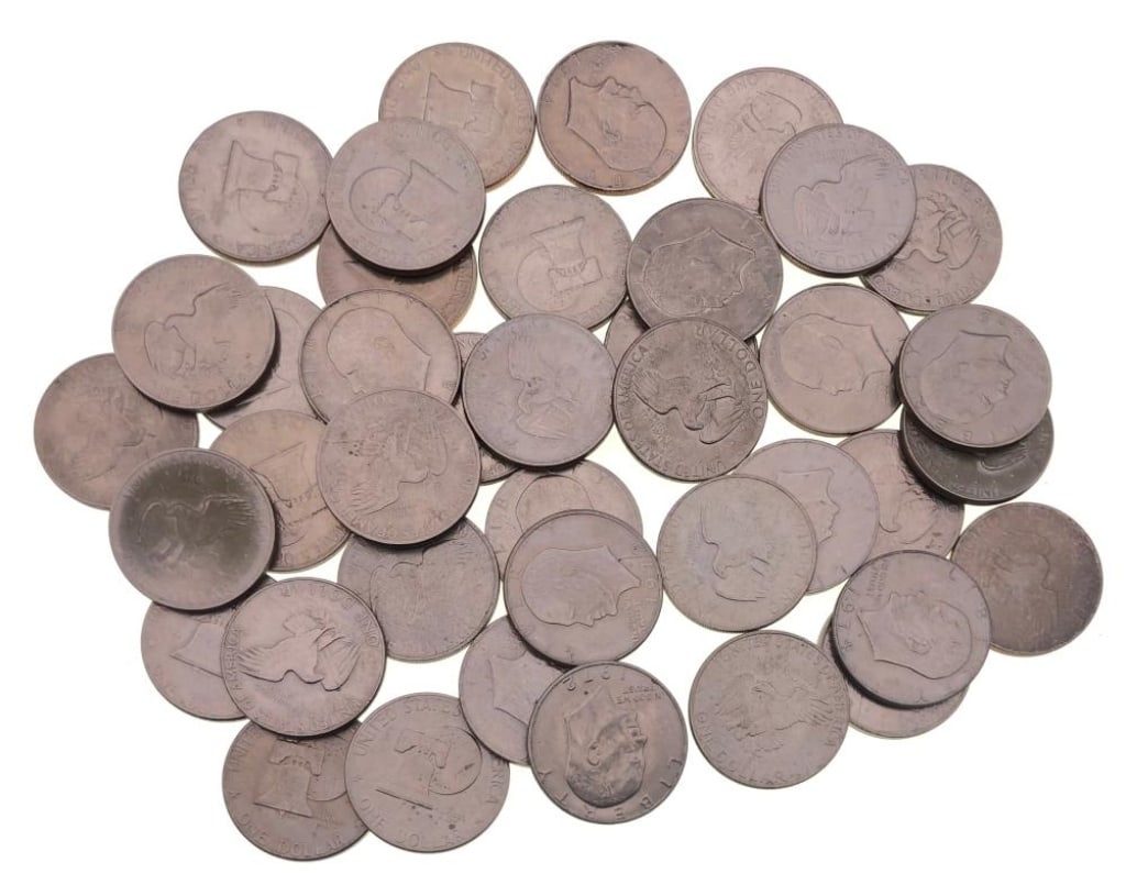 (45) 1971-78 IKE Dollars - Mixed Grade/Date: Items are as shown in the image and described in the title - Please note tht we have more than one of these items and the exact item in the image may not be the item you recieve. Winning