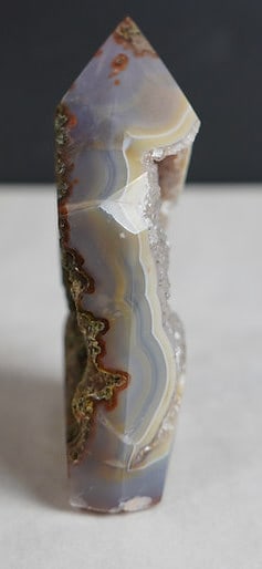 Fine Agate Druzy Geode Tower - 2