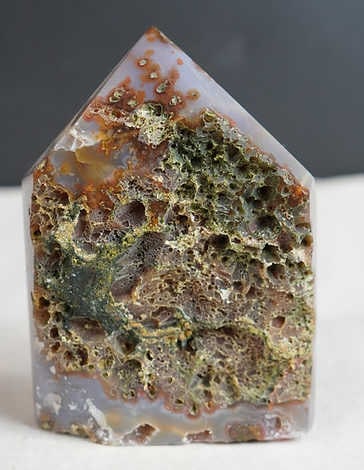 Fine Agate Druzy Geode Tower - 3
