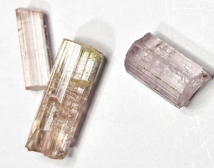 9.5 tcw. Gem Grade Pink Tourmailne Rough Parcel (1 of 3)