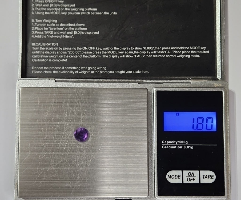 1.80 ct. Round Brilliant Amethyst Gemstone - 3