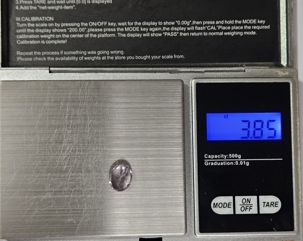 3.85 ct. Light Amethyst Gemstone - 3
