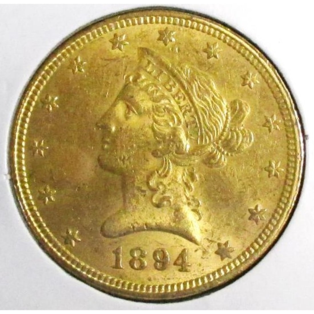 1894 AU Grade $ 10 Gold Liberty Eagle (1 of 2)