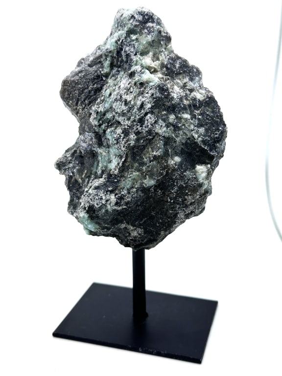 Natural Rough Emerald Specimen on Stand (1 of 3)