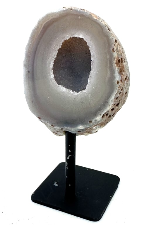 Agate Geode w/ Deep Geode Pocket on Stand (1 of 3)
