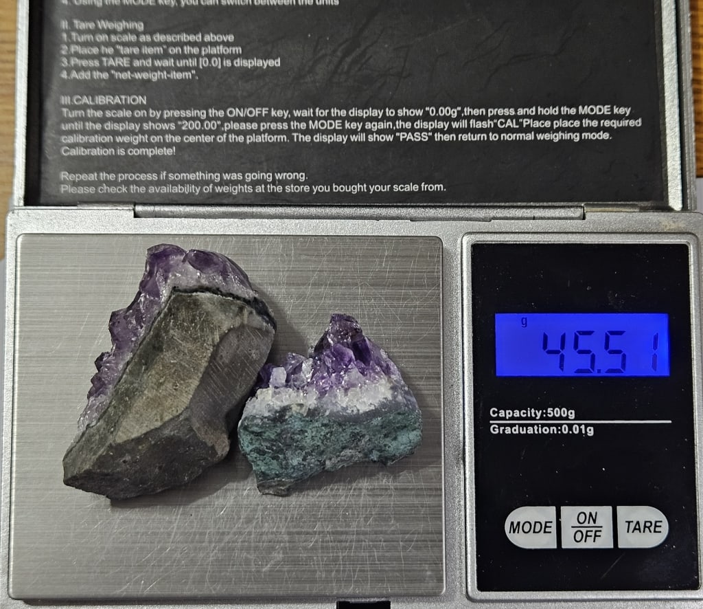 45.51 gram Natural Ametyhst Crystal Clusters - 4