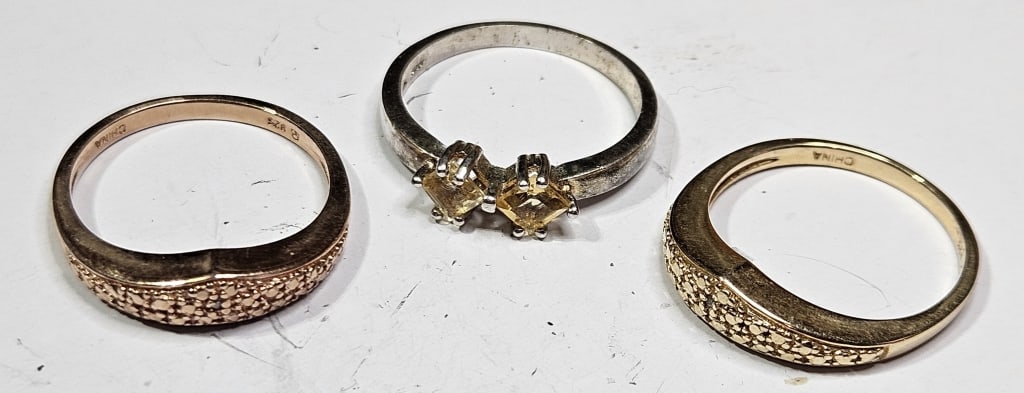 8.37 grams Sterling Silver Ring Lot of 3 (1 of 3)