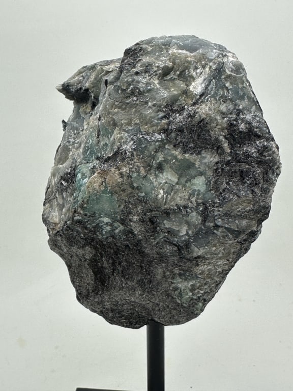 Natural Rough Emerald Specimen on Stand - 2