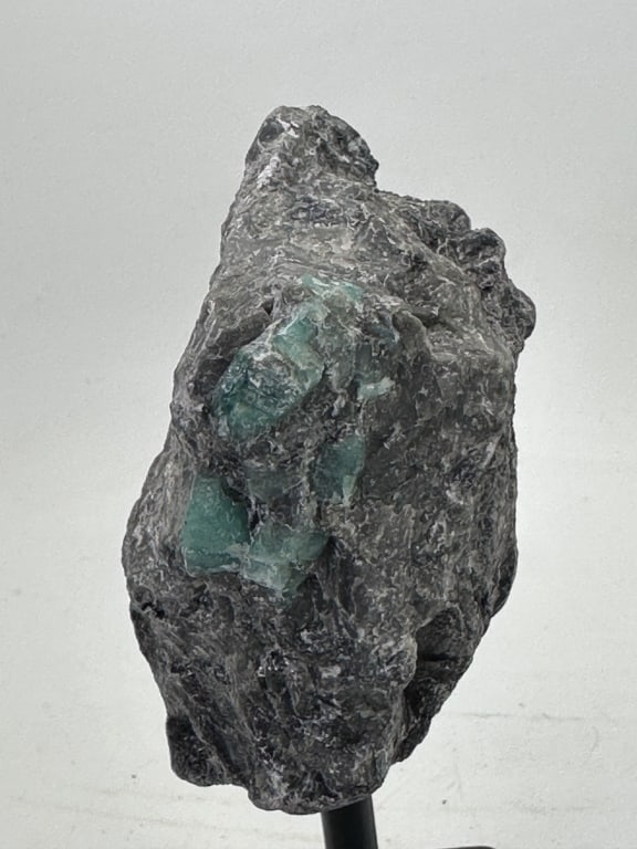 Natural ROugh Emerald Specimen on Stand - 2