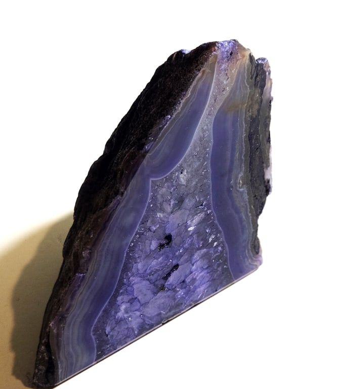 Purple Dyed Agate End Stand Up - Specimen (1 of 6)