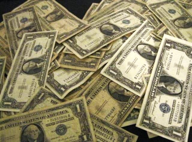 (60) Random Date $1 Silver Certificates: Items will be mixed and random to our stock on hand - Image shpws approximate grade and is stock image -