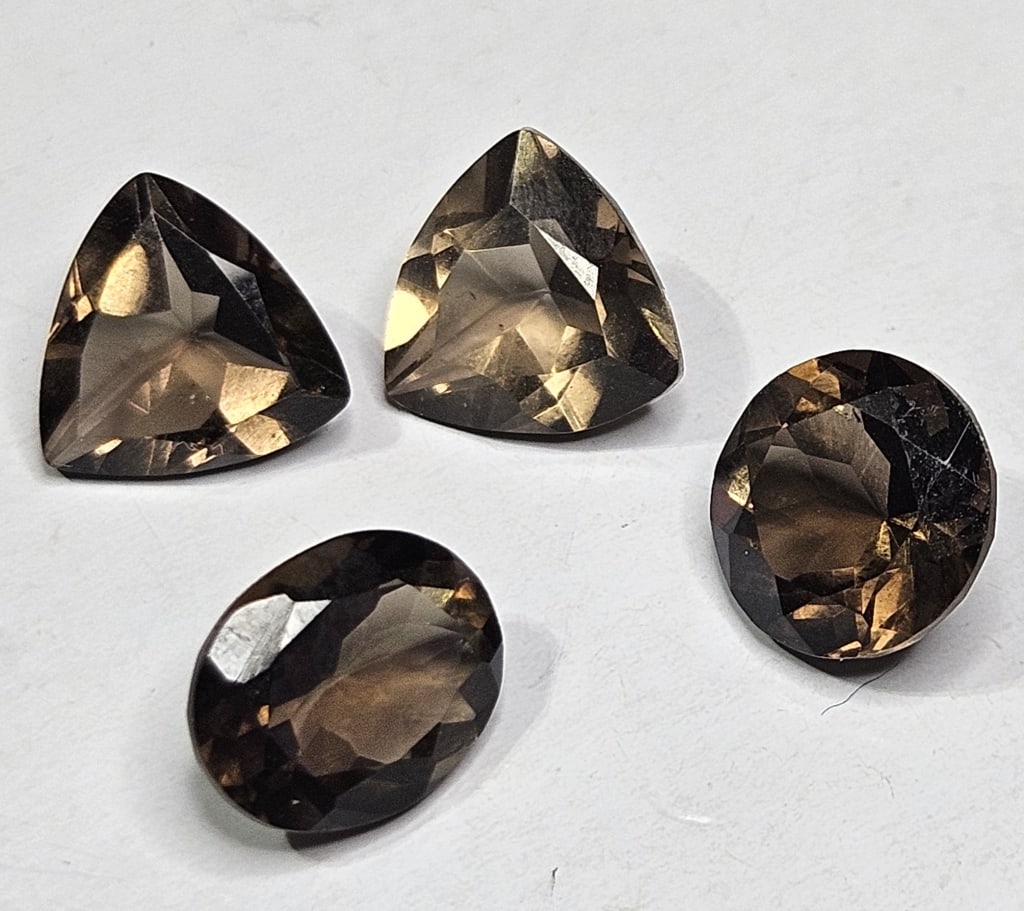 8.90 tcw. Natural Smoky Quartz Gem Parcel: Items are as described in the tile - Please use the image to verify the item - Please review the entire terms and conditions prior to placing any bids- All sales final -