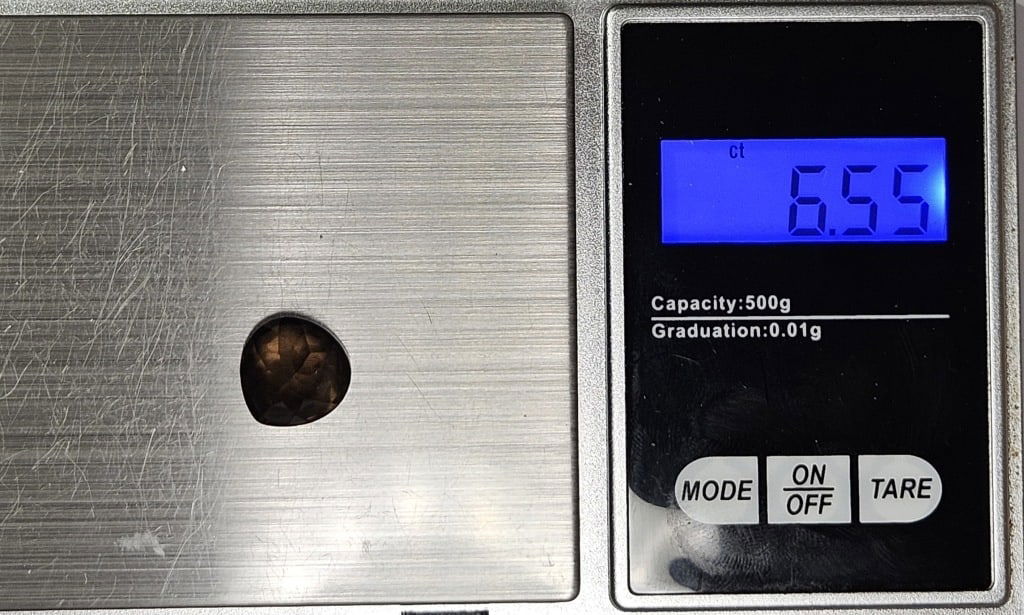 6.55 ct. Smokey Quartz Pear Shape Gemstone - 4