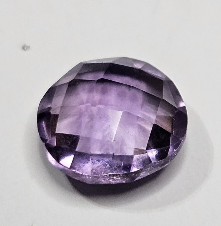 3.25 ct. Amethyst Checkerboard Gemstone - 2