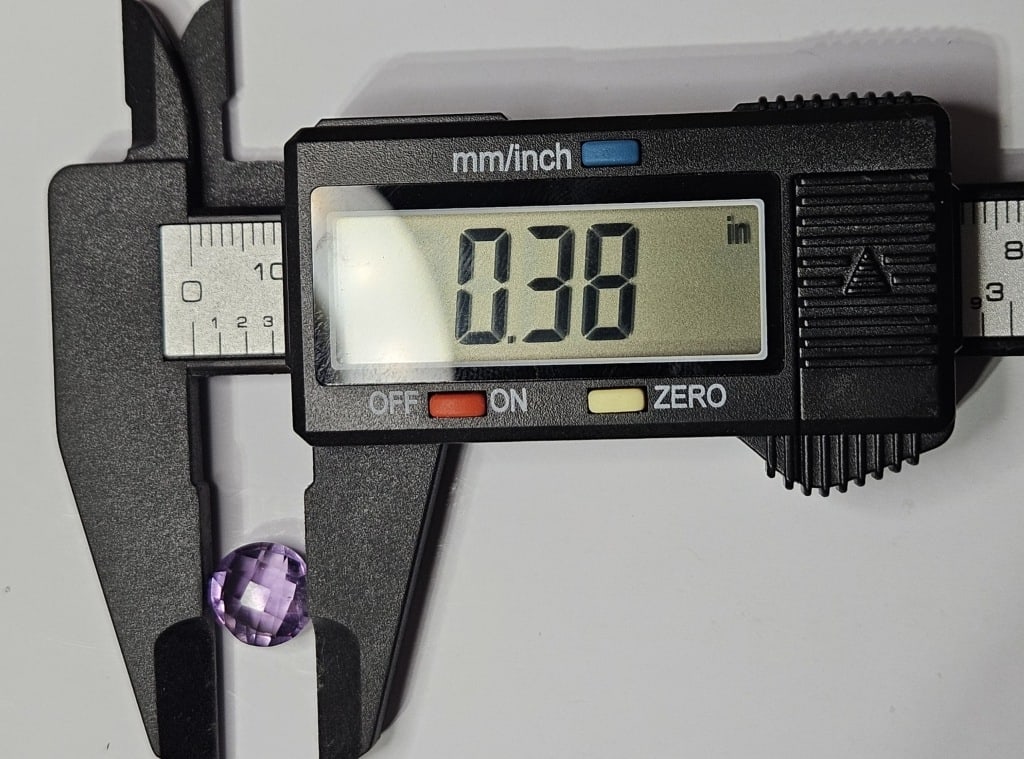 3.25 ct. Amethyst Checkerboard Gemstone - 3