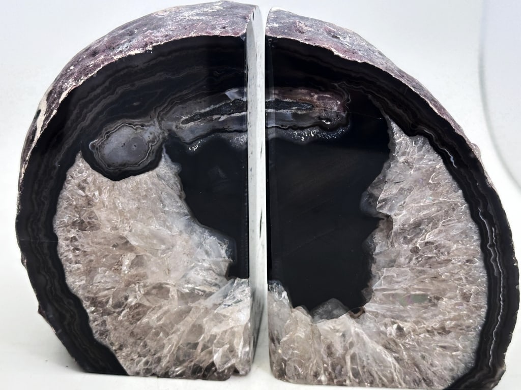 Exceptional Banded Agate Bookend Set - 4