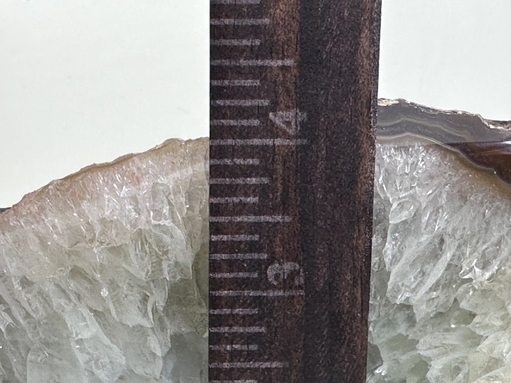 Fine Green Agate Geode Polished End - 6